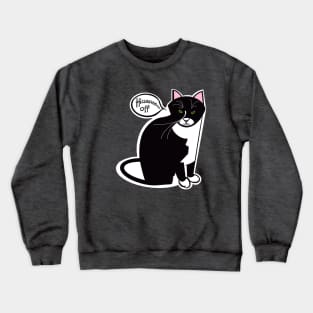 Hissed Off Cat Crewneck Sweatshirt